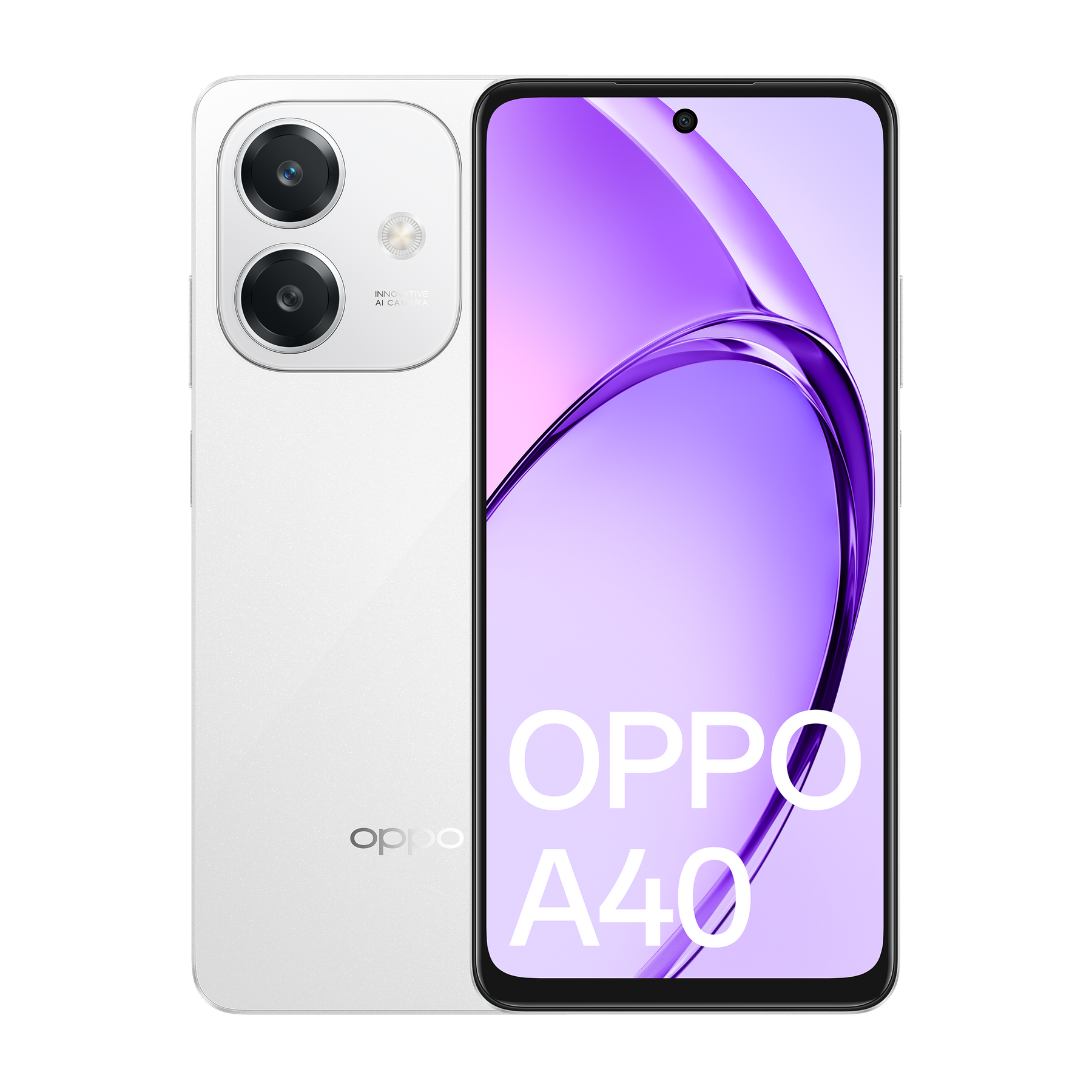 OPPO A40 Starlight White, 6GB/128GB, (CPH2669AU White)**, 6.67", HD+ LCD, 90Hz, 50MP/5MP, Dual SIM, 5100mAh, 2YR
