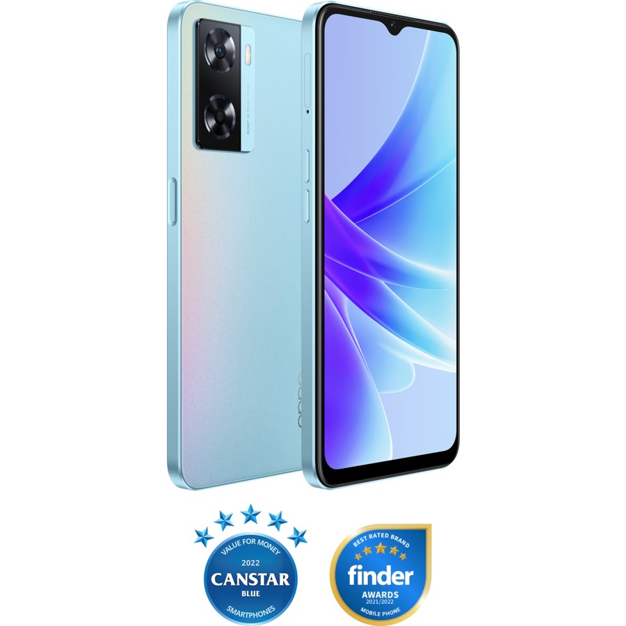 OPPO A57s Sky Blue (Dual Sim Unlocked', 50MP Camera, 33W Fast Charging)