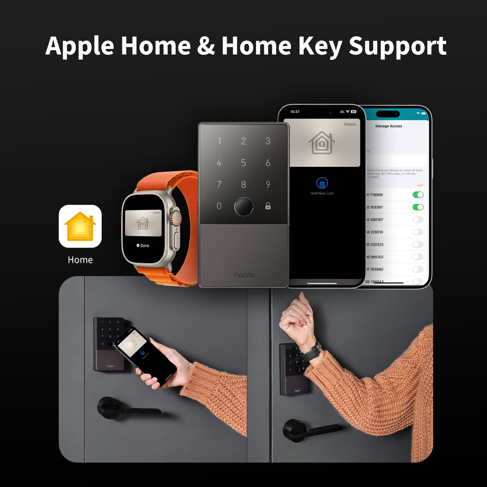 Aqara Smart Lock U100 with M100 Hub Kit (Silver)