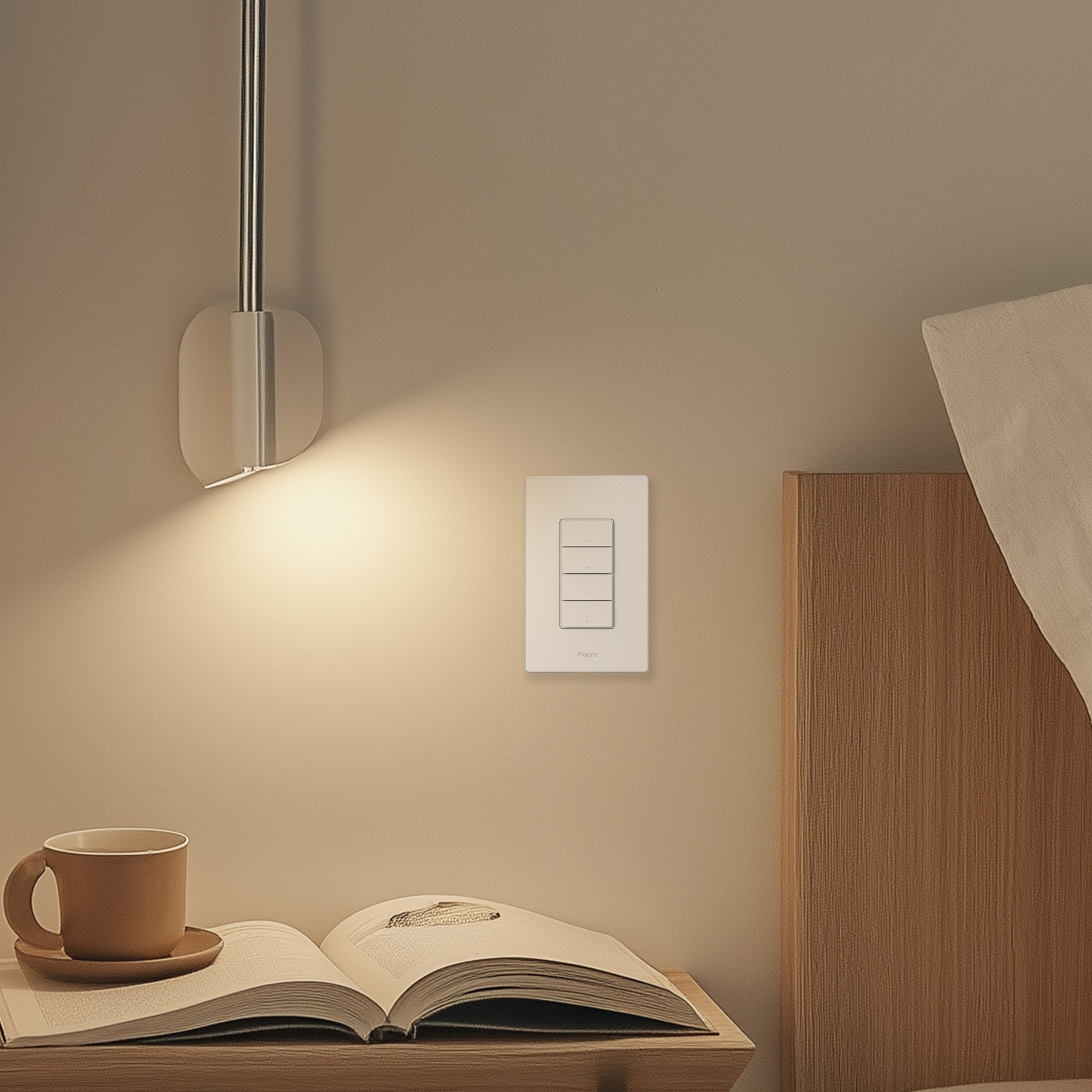 Aqara Smart Wall Switch H2 (Vertical, 2 Buttons, 2 Channel)