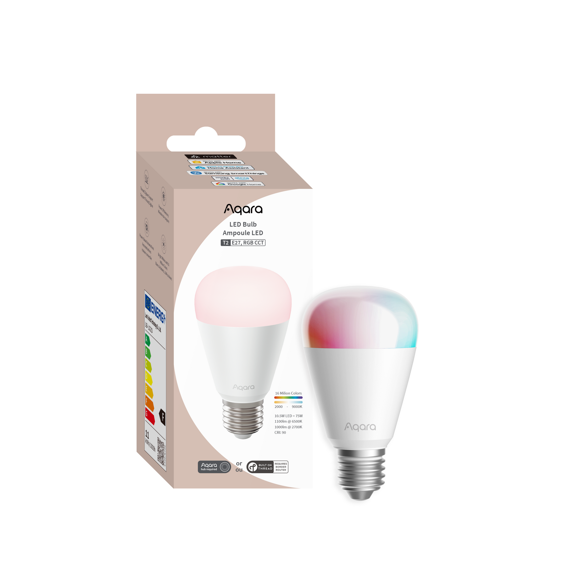 Aqara LED Bulb T2 (E27, RGB CCT)