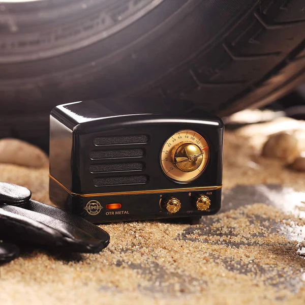 MUZEN OTR Metal FM Radio Bluetooth Speaker - Black