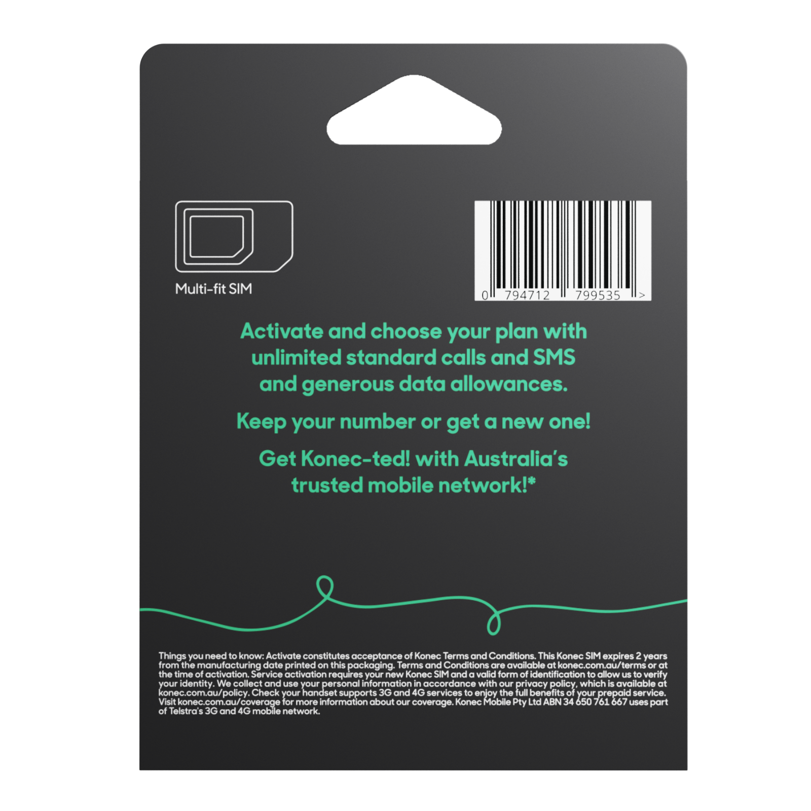 Konec 25 Essential SIM Starter Pack (Pre-Paid)