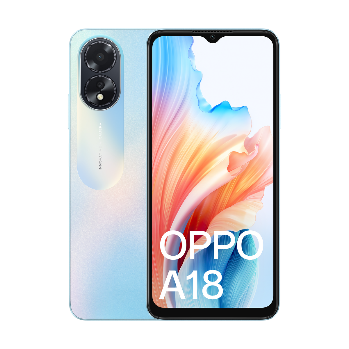 OPPO A18 Glowing Blue (4GB+128GB, 5000mAh Battery, Dual Sim Unlocked)