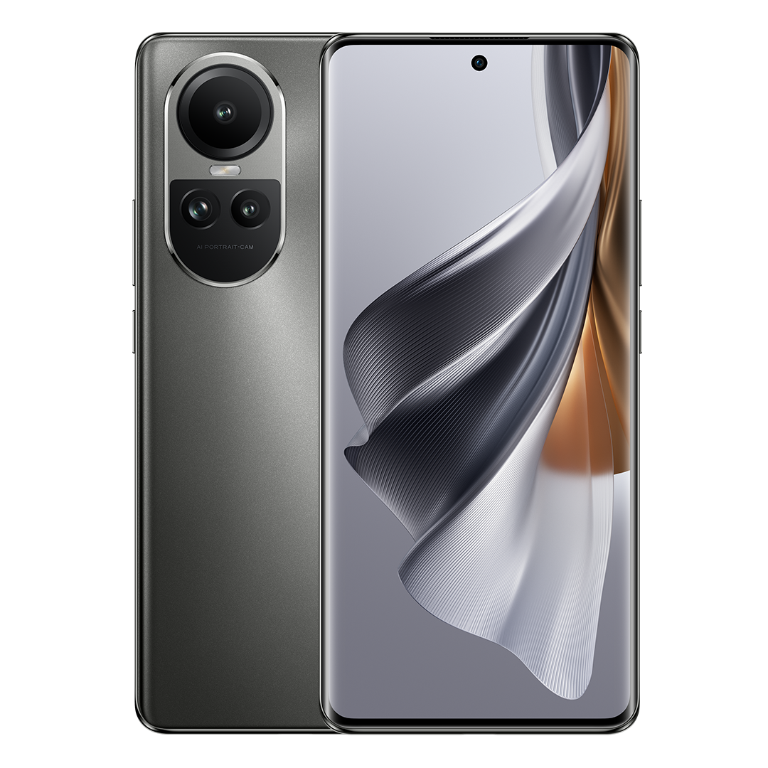 OPPO Reno 10 5G Silvery Grey (AU Stock, 8+256, 32MP Telephoto Portrait Camera, 120Hz 3D Curved Screen, 67W Supervooc)
