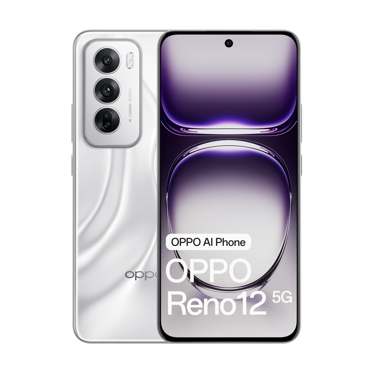 Oppo Reno12 5G - Astro Silver(CPH2625AU Sliver)**, 6.7