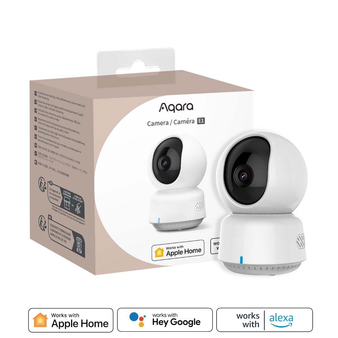 Aqara Camera E1 (WiFi 6 Connectivity, 2K Resolution, Apple Homekit Supported)