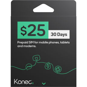 Konec OPPO A57s Prepaid Mobile Bundle Black (Konec 25 plan Included, 6.6'', 4+128GB, 50MP Camera)