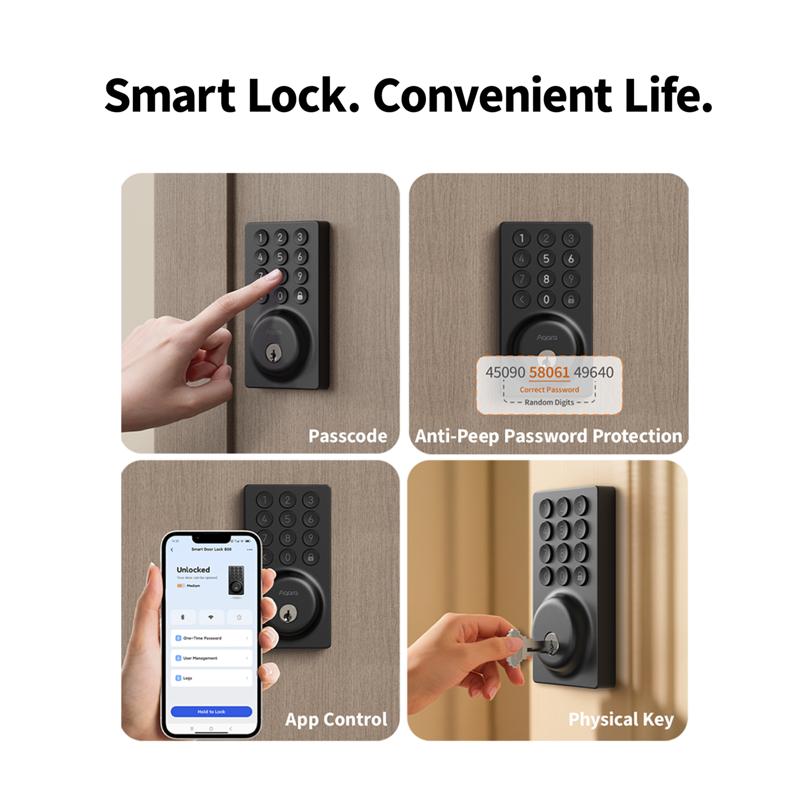 Aqara Smart Door Lock B50 Black