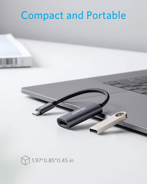 Anker 310 USB-C to HDMI Gray (4K@60Hz, Compatible with Macbook Pro, Ipad Pro, XPS, Galaxy)