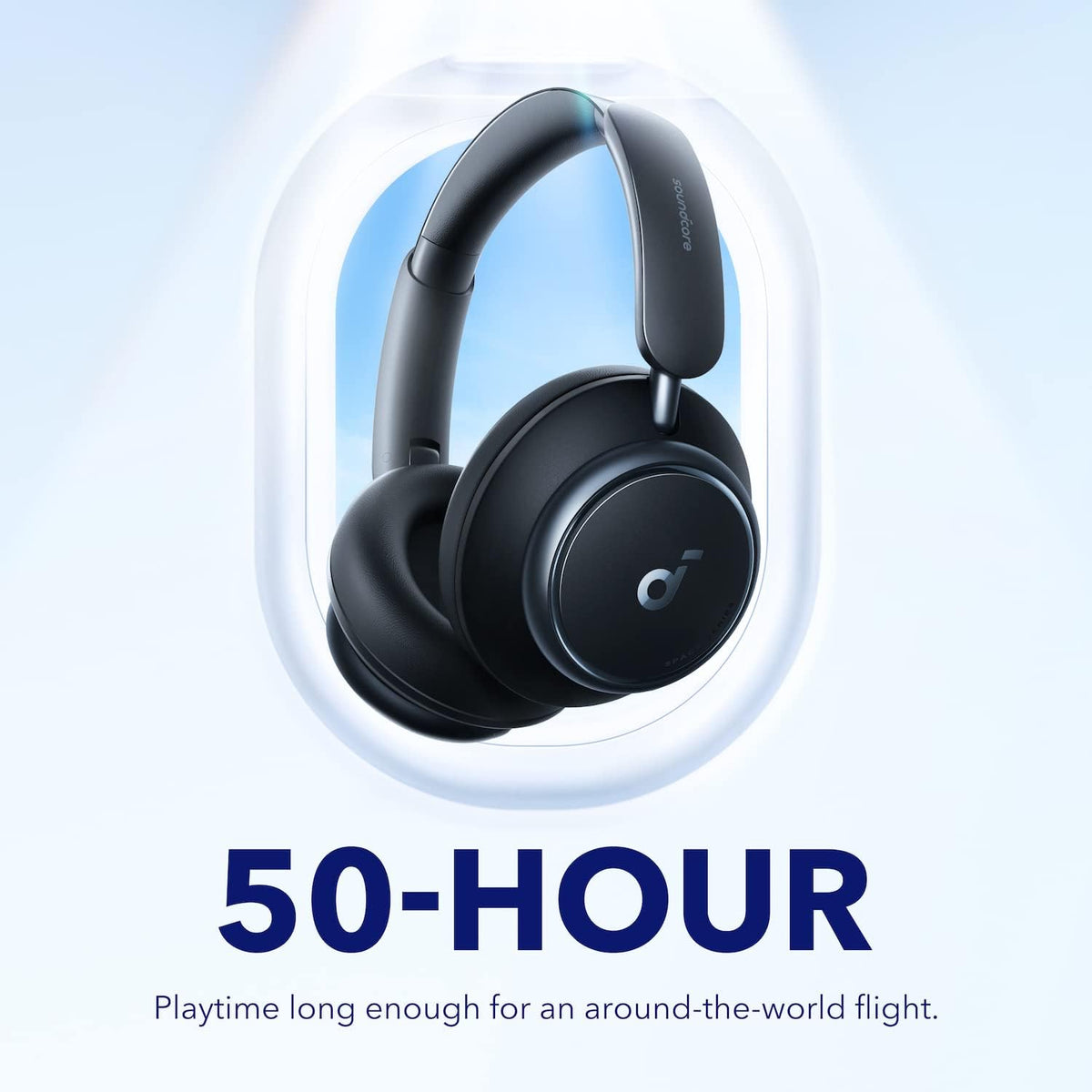 Soundcore Space Q45 ANC Headphones Black (Ultra Long 50H Playtime, Up to 98% Noise Cancelling, Hi-Res Sound)