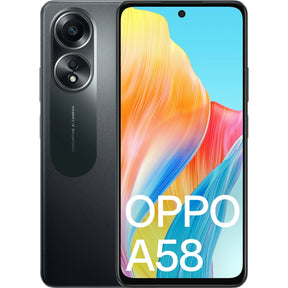 OPPO A58 Glowing Black (6+128, 33W Supervooc Charging, 50MP Camera, Dual Sim Unlocked)