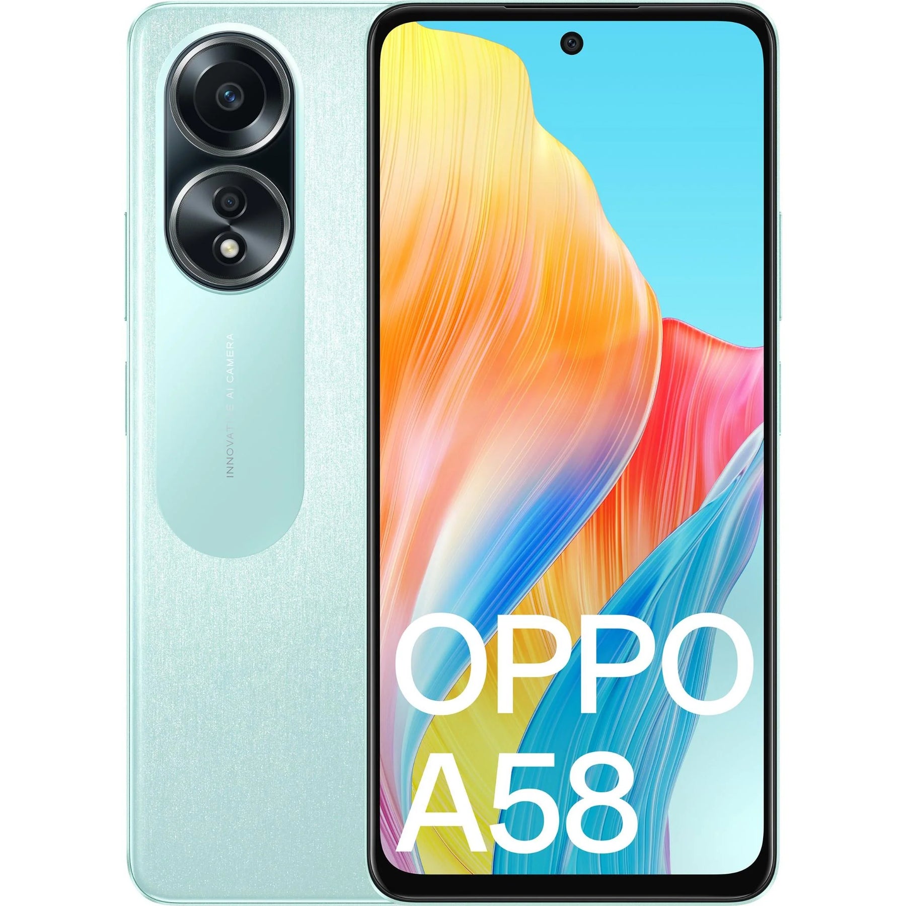 OPPO A58 Dazzling Green (6+128, 33W Supervooc Charging, 50MP Camera, Dual Sim Unlocked)