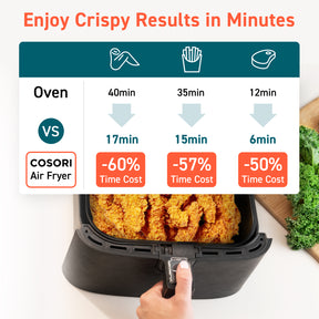 COSORI Air Fryer CP158 (Large 5.5L, LED Touch Digital Screen)