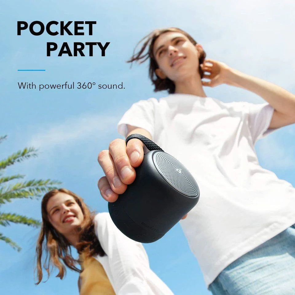 Soundcore mini 3 Bluetooth Speaker (Waterproof IPX7, 15 Hours playtime, PartyCast Technology)