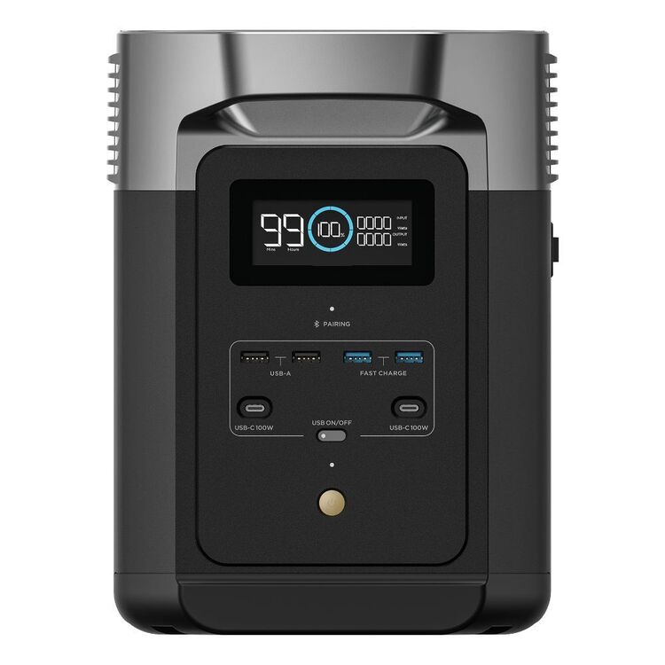 EcoFlow Delta 2 Power Station (1800W, 1024Wh, 3000 Charge Cycle, 80% in 50 Minutes Charging)