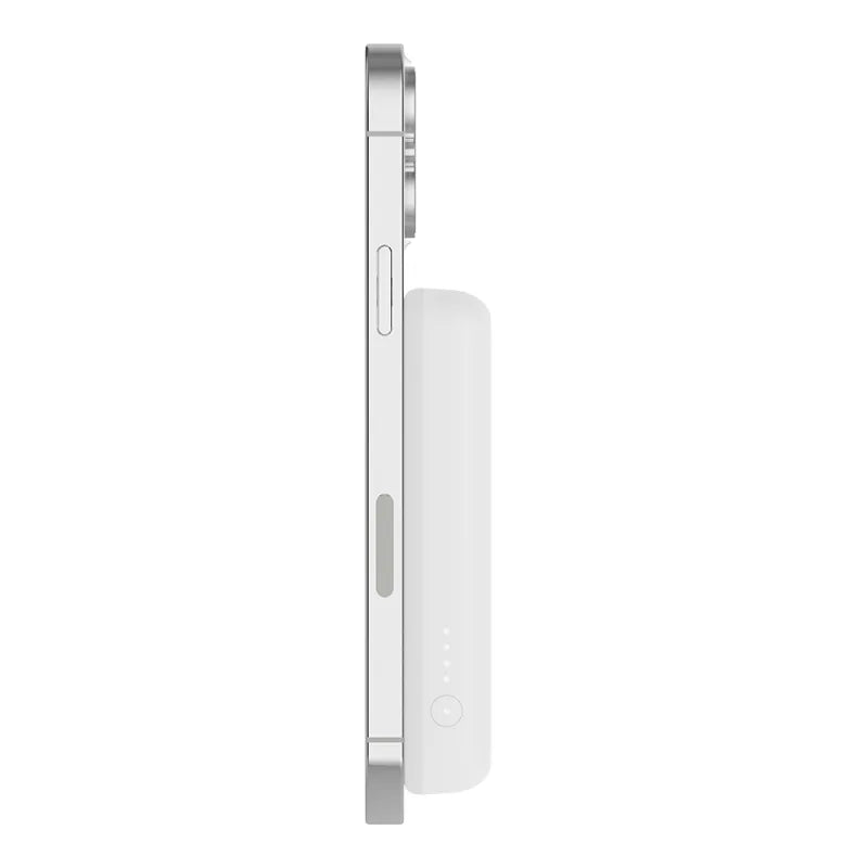 Belkin BoostCharge Magnetic Wireless Power Bank 5K + Stand White (Compatible with MagSafe, 10W Wireless Output)