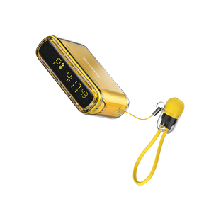Shargeek Starship Seer 10000mAh Power Bank Yellow (35W, Remaining Charging Time Display, Multifunctional Digital Clock/Alarm)