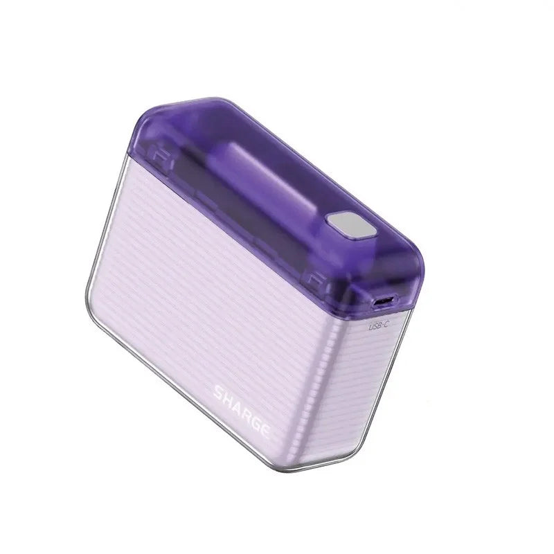 Shargeek Flow Mini Power Bank 5800mAh Vivi Purple (20W, Super Portable Design, Dual Output)