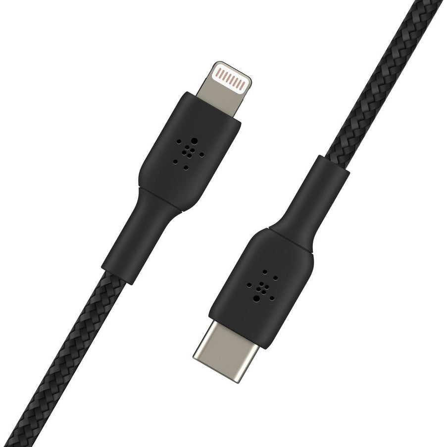 Belkin BoostUp Charge USB-C to Lightning Braided Cable 2m (Black)