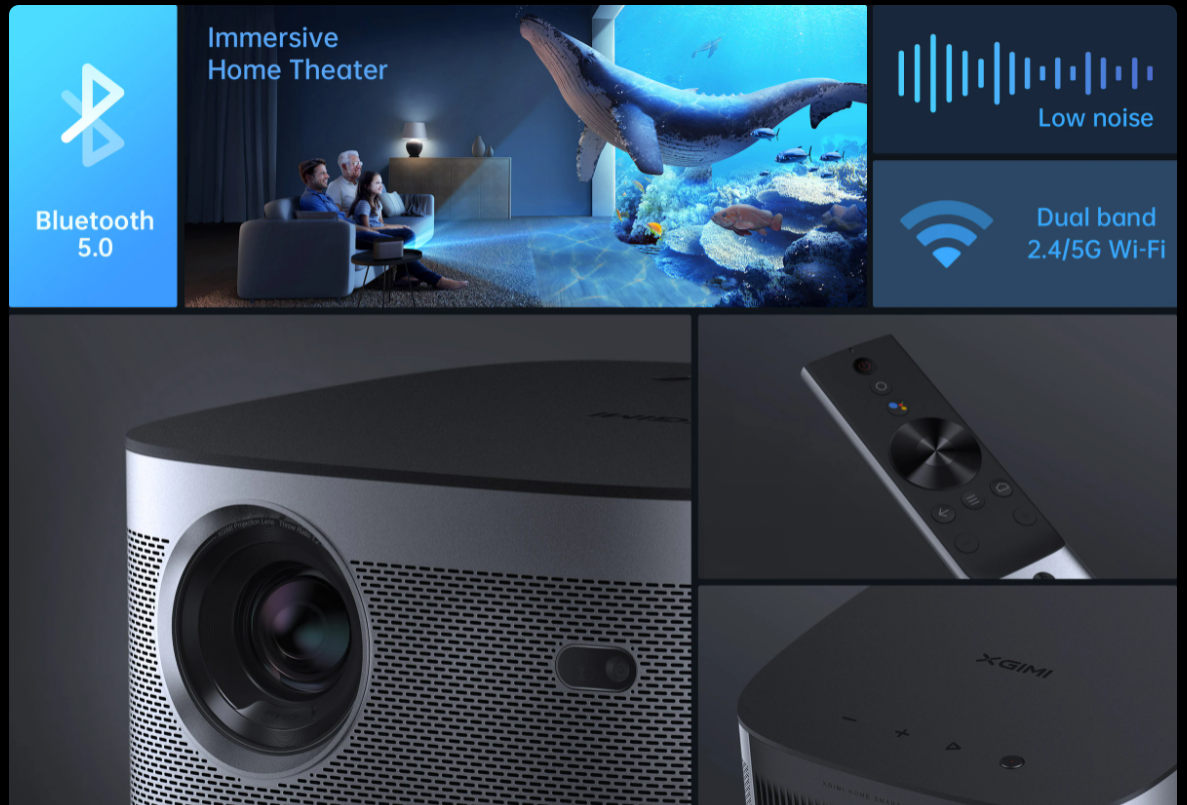 XGIMI Horizon 1080p Smart Projector (2200 ANSI Lumen, Auto Keystone Correction, Android TV 10, Chromecast Built-in)