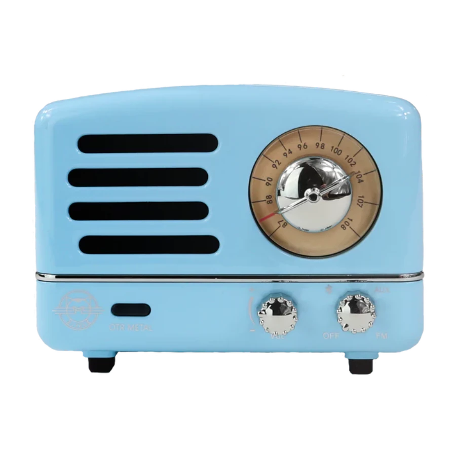 MUZEN OTR Metal FM Radio Bluetooth Speaker - Blue