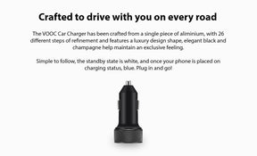 OPPO VOOC 18W Car Charger (Includes Micro USB Cable)