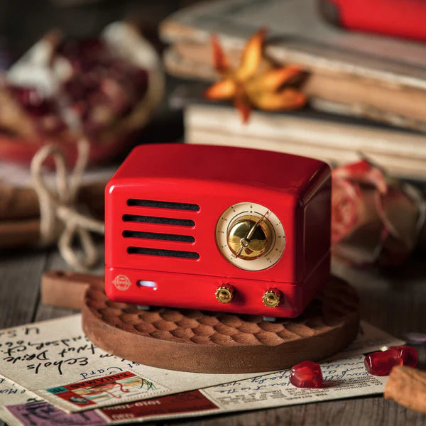 MUZEN OTR Metal FM Radio Bluetooth Speaker - Red