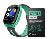 imoo Z1 Bamboo Green Kids Smart Watch, Konec Mobile 12 month bundle