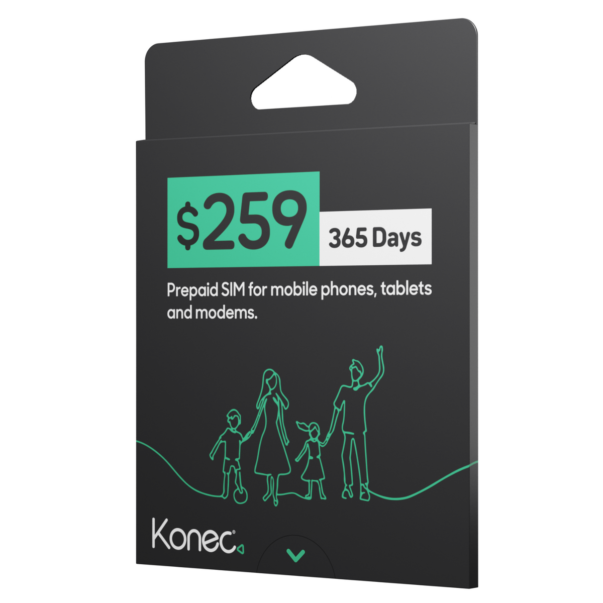 Konec 259 365 days 259GB SIM Starter Pack (Pre-Paid)