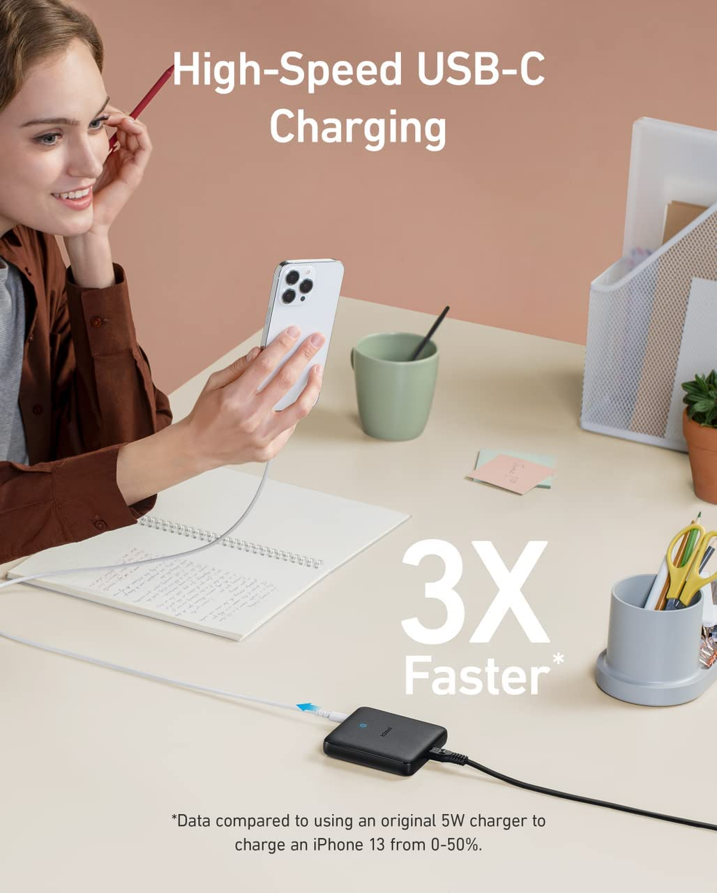 Anker PowerPort Atom III 65W Slim, Dual USB-C and USB-A, PD, PPS, Laptop Charging