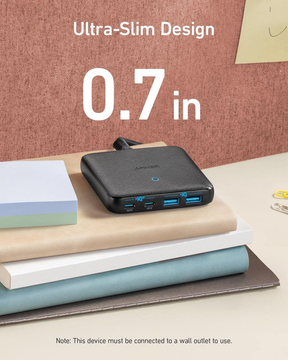 Anker PowerPort Atom III 65W Slim, Dual USB-C and USB-A, PD, PPS, Laptop Charging